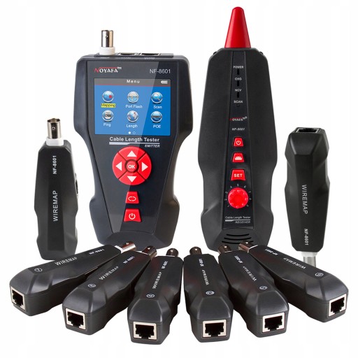 TESTER SIECI NOYAFA NF-8601W LCD, PING TEST, POE