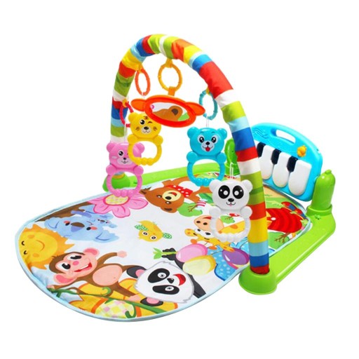 wkv-Baby Musical Play Mat, Kick Piano Gym, Newborn Toy