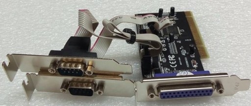 KONTROLER 2x RS232 + LPT LOW PROFILE PCI
