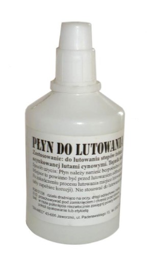 PŁYN LUTOWNICZY KWAS DO OCYNKU 60ml TOPNIK