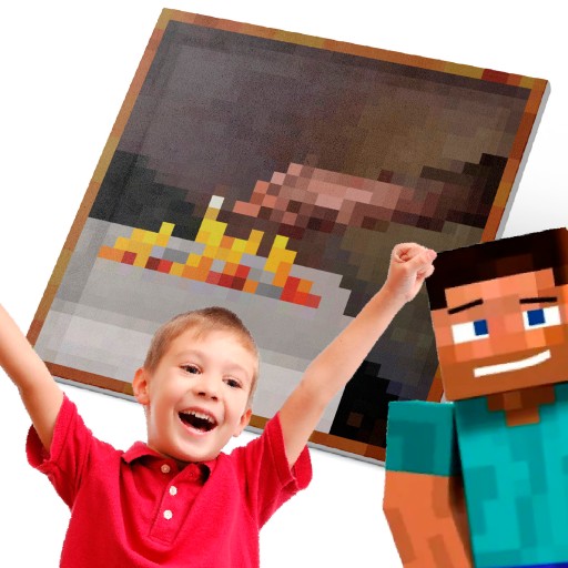 OBRAZ Z GRY Mínecraft MC MAJNKRAFT PREZENT DLA DZIECKA GRACZA FANA | MATCH
