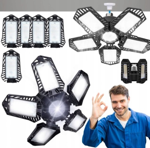 LAMPA WARSZTATOWA SKŁADANA LED MOCNA 80 W