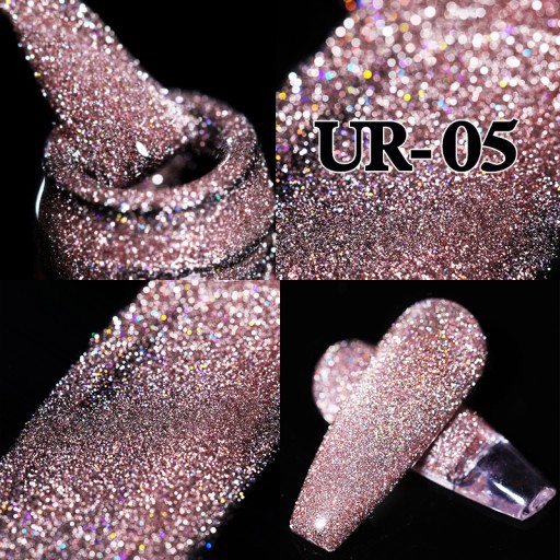 UR SUGAR 7.5ml Neon Yellow Reflective Glitter