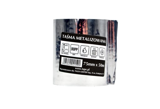 Taśma metalizowana samoprzylepna 75 mm [50 mb]