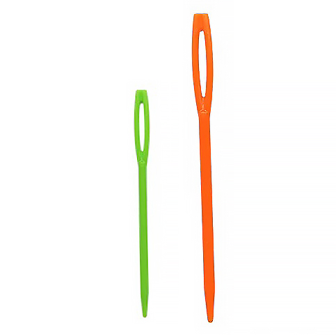 IGŁY plastikowe DUŻE 2szt 7-9cm tępe bezpieczne