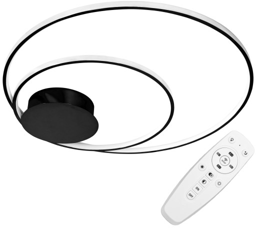 LAMPA SUFITOWA PLAFON LED BLACK PILOT OKRĄGŁA