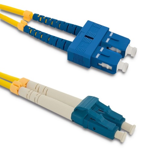 Qoltec Patchcord światłowodowy SC/UPC - LC/UPC | Singlemode | 9/125 | 5m