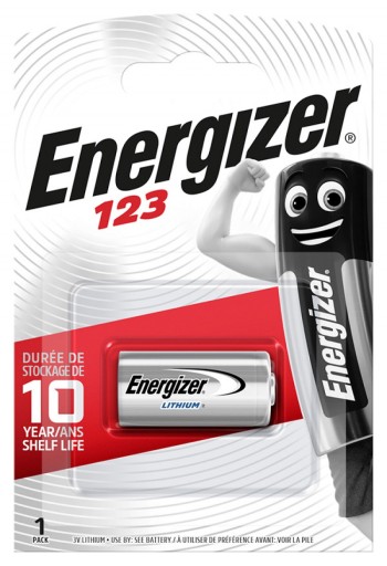 1x bateria foto litowa Energizer CR123