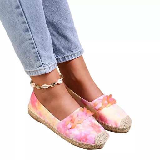 RÓŻOWE ESPADRYLE DAMSKIE SERFFIO 38
