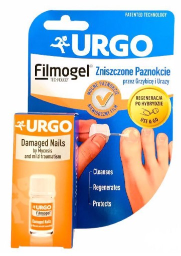 Urgo zniszczone paznokcie przez grzybicę i urazy