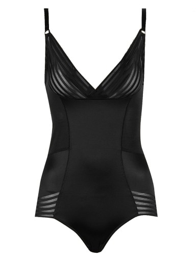 NOWY M&S openbust body czarne modelujące s 36