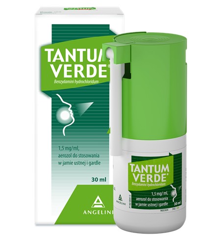 Tantum Verde aerozol 1,5 mg/ml, 30 ml.