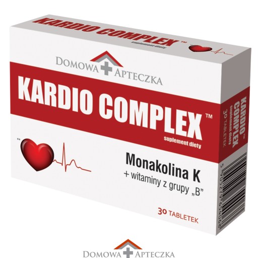 Kardio Complex Zdrowe serce Monokolina Witaminy z grupy B 30 tabletek