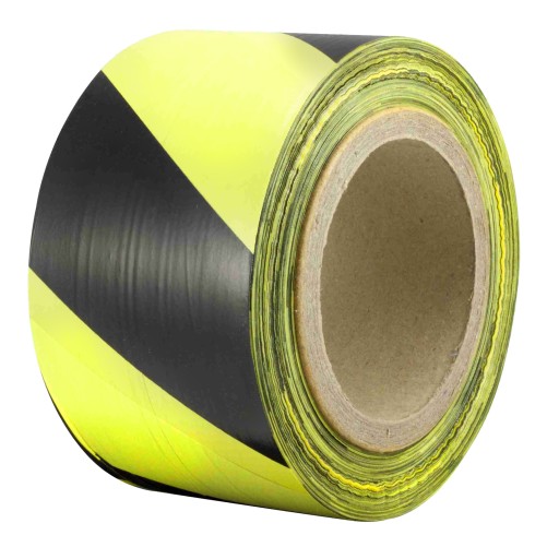 TAŚMA OSTRZEGAWCZA ŻÓŁTO CZARNA 70 MM X 200 M