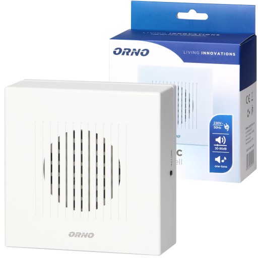 DZWONEK PRZEWODOWY DO DRZWI 230V REGULACJA 30-85dB