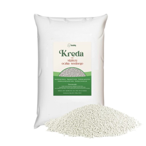 KREDA 25kg DO STAWU oczka wodnego 100m2 BEZPIECZNA ekologiczna dla ryb