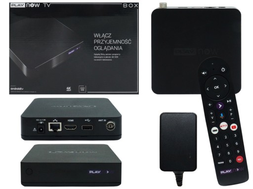 SMART BOX ODTWARZACZ MULTIMEDIALNY PLAY CHROMECAST 4K NETFLIX YOUTUBE IPTV
