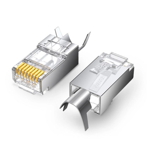 UGREEN 10X MODULARNY WTYK WTYCZKA RJ45 8P8C CAT 6A / 7 JAKOŚĆ + RYSIK