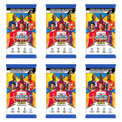 Match Attax Extra Saszetki 6 szt. 2024 Karty piłkarskie Topps Liga Mistrzów