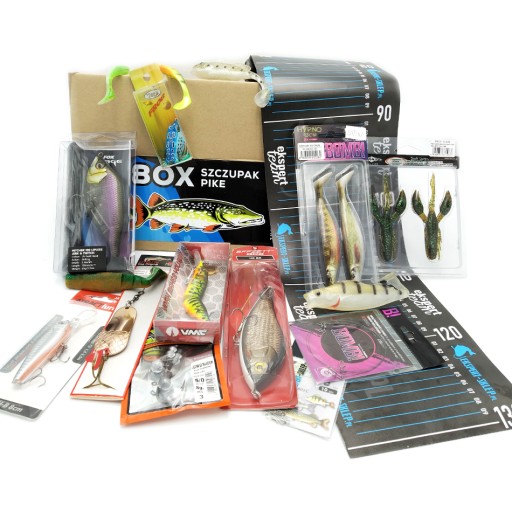GIFT BOX WĘDKARSKI SPINNINGOWY - SZCZUPAK - PREZENT DLA WĘDKARZA PREMIUM