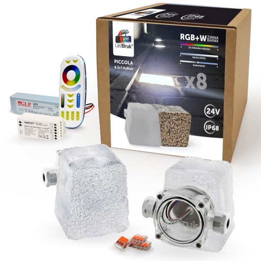 8x Kostka Brukowa LED LedBruk Piccola-B RGBW BZ