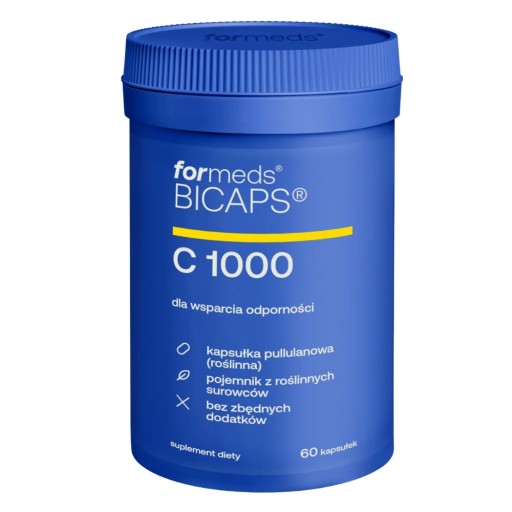 BICAPS WITAMINA C 1000 MG 60 KAPS KWAS ASKORBINOWY