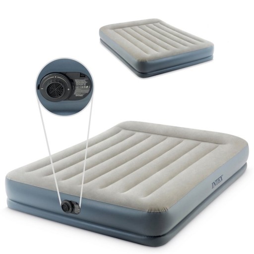 Łóżko dmuchane INTEX Queen 64118 PILLOW REST z pompą elektryczną