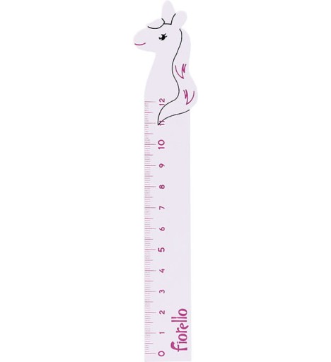 LINIJKA FIORELLO JEDNOROŻEC 12 CM