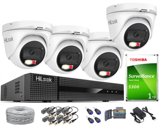 Zestaw Monitoringu 5Mpx Smart Light AHD HiLook