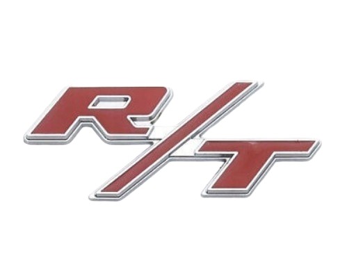 EMBLEMAT NAPIS ZNACZEK R/T CHROM JEEP DODGE