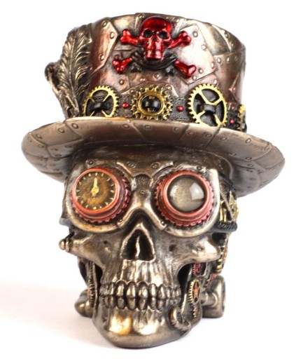 CZACHA CZASZKA pirat figura Steampunk VERONESE
