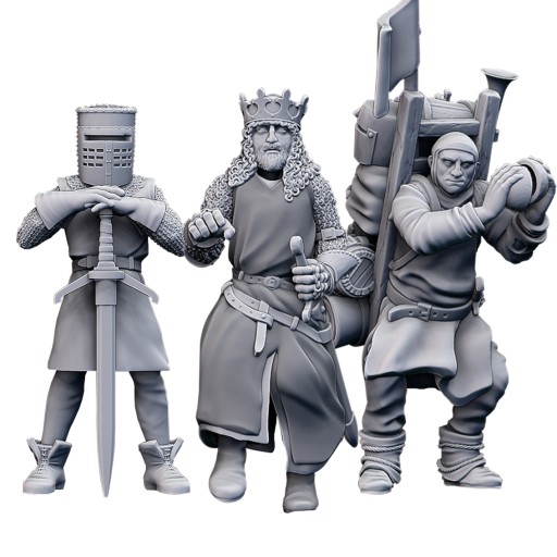 King Arthur, Black Knight, Patsy Monty Python Team