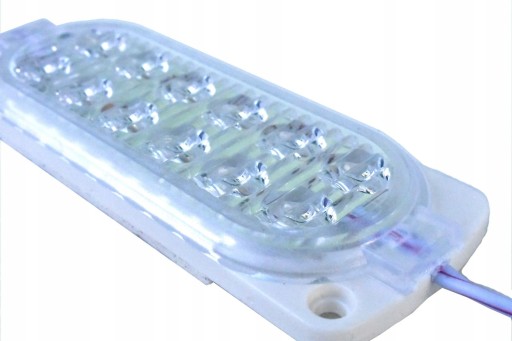 Moduł LED 12V 2,4W wodoodporny IP65 BIAŁY ZIMNY