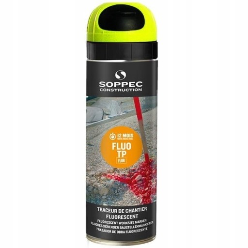 SOPPEC FLUO TP SPRAY FARBA GEODEZYJNA ŻÓŁTA