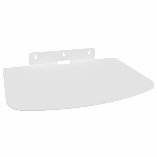 Solidna metalowa półka organizer na ścianę ścienna wisząca regał loft biała