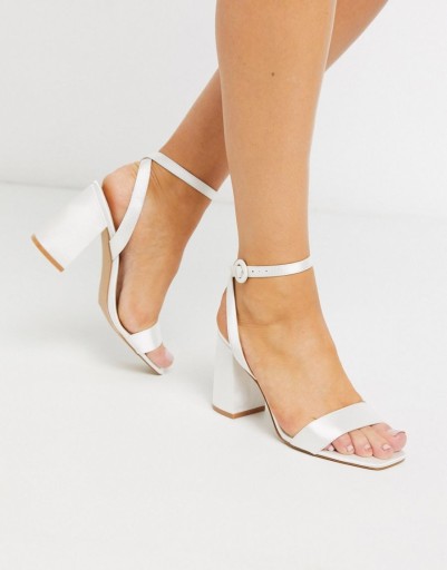 BE MINE DAMSKIE BUTY ŚLUBNE BIAŁE OBCAS 39 ROI