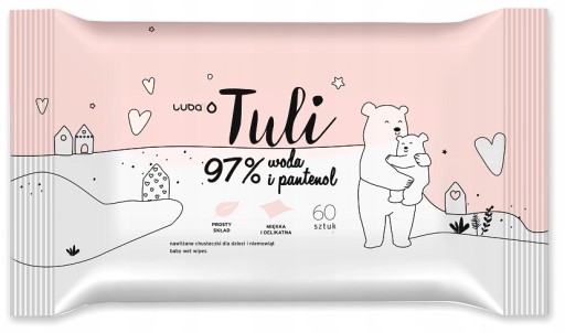 Chusteczki nawilżane Luba dla dzieci Woda+Pantenol
