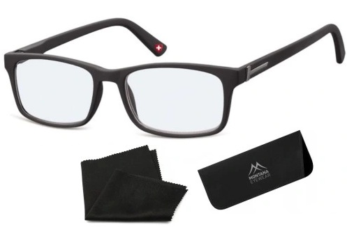 OKULARY MĘSKIE DAMSKIE UNISEX KOREKCYJNE FLEKS PLUSY CZYTANIA MONTANA ETUI