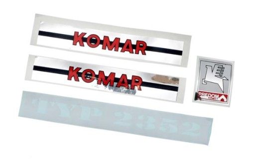 Naklejki Komar 2352 srebrne typ 2 kpl org. wzór