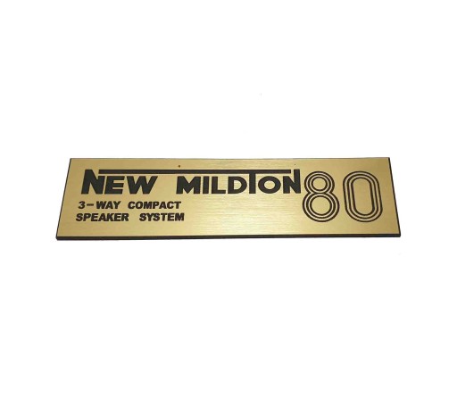 Emblemat Tonsil New Mildton 80 złota 92x25mm