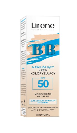 LIRENE BB krem koloryzujący SPF 50 01 NATURAL 30ml