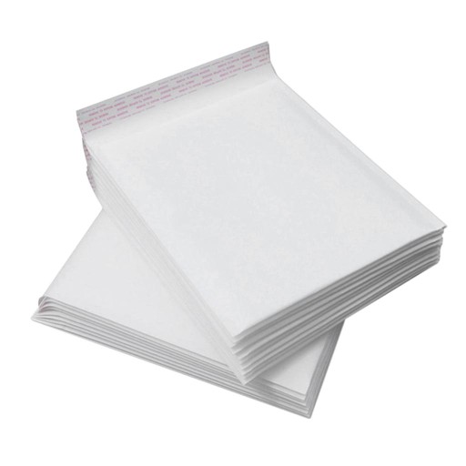 50 sztuk Koperty Bąbelkowe Samoprzylepne Torby Kopertowe Białe 12x18cm