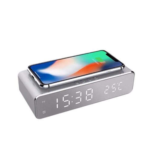 5w electric alarm clock non slip digital thermometer clock multifunctional
