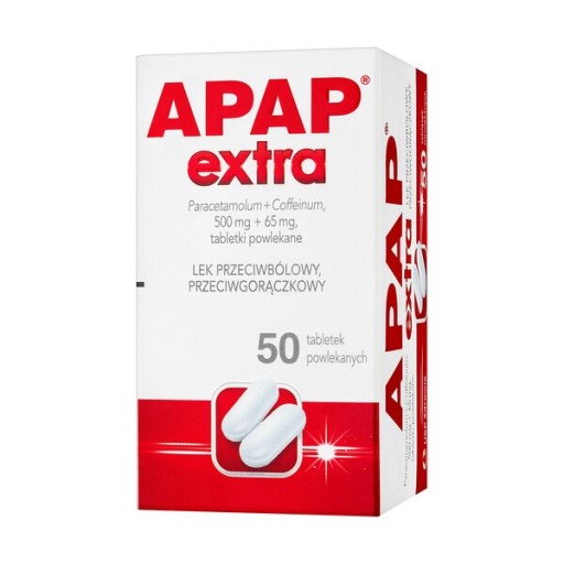 Apap Extra 50tabl. ból gorączka grypa