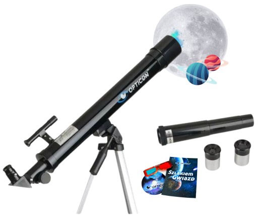 Teleskop Astronomiczny Luneta OPTICON - StarRanger 45F600AZ + akcesoria