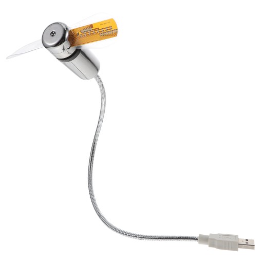 Wentylator zegara LED USB z temperaturą przenośne
