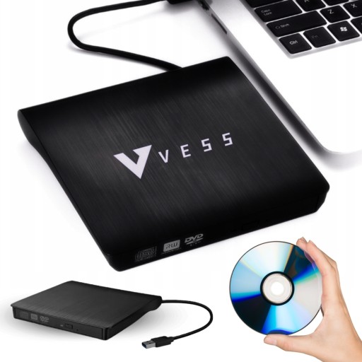 NAPĘD CD-R/DVD-ROM/RW ZEWNĘTRZNY USB 3.0 NAGRYWARKA PRZENOŚNY ODTWARZACZ