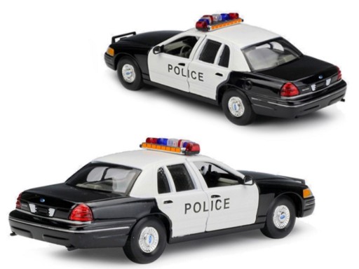 FORD CROWN VICTORIA POLICJA MODEL METAL WELLY 1:24