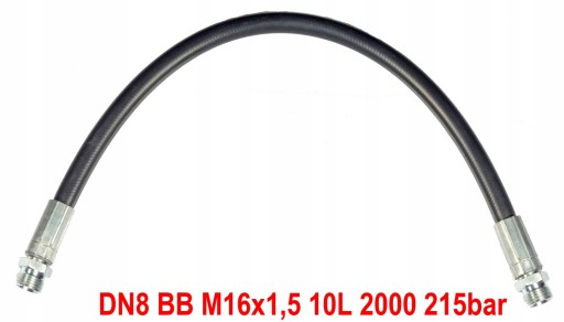 PRZEWÓD, WĄŻ DN8 BB M16x1,5 10L 2000 215bar