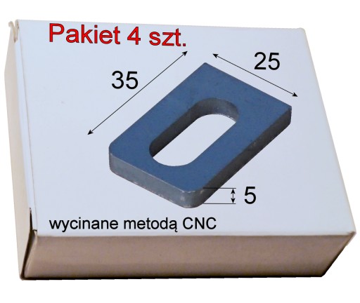 Uchwyt mocowanie przęsła 25x35x5 - Pakiet 4 szt..